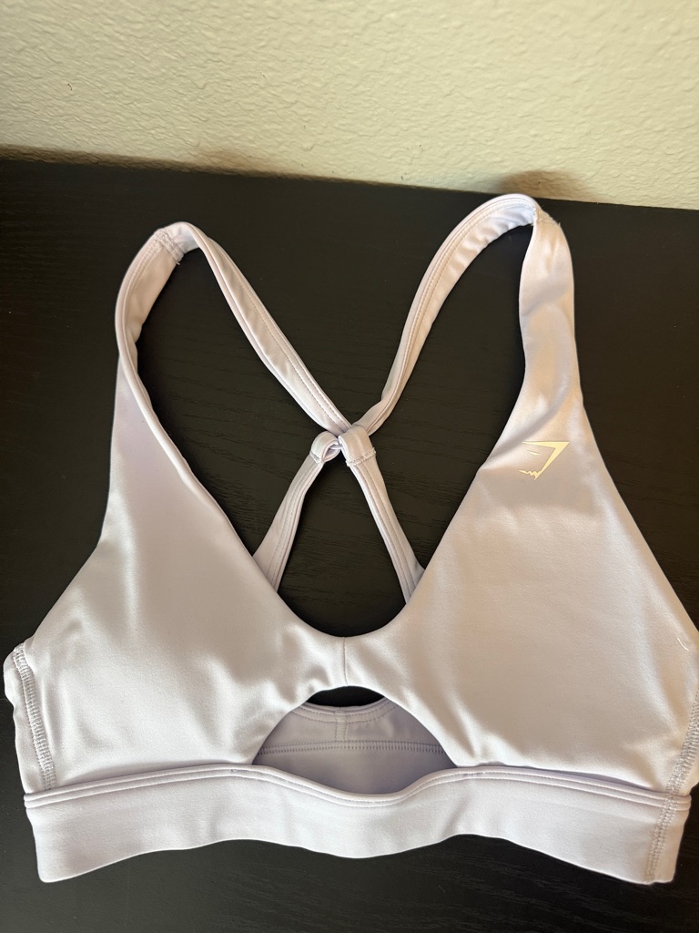 Gymshark Lavender Cross-Back Sports Bra